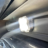 Labops_gear_diode_dynamics_rock_light_roof_rack_mount_with_clear_lense_mounted light on