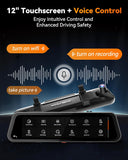 WOLFBOX G900TriPro Bumper Version 3 Channel Rearview Mirror