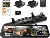 WOLFBOX G900TriPro Bumper Version 3 Channel Rearview Mirror