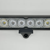 LED chase light bar with wolfbox camera mounted head on view texture matching