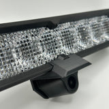 chase light wolfbox camera mount with camera attached close up