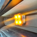 3d printed roof rack mount for diode dynamics rock lights on prinsu rack toyota tacoma amber lens