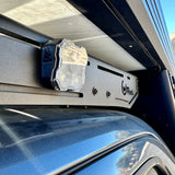 3d printed roof rack mount for diode dynamics rock lights on prinsu rack toyota tacoma clear lens