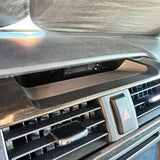 Toyota 4Runner replacement upper center dash trim 3d printed black plastic installed in truck factory fit and finish